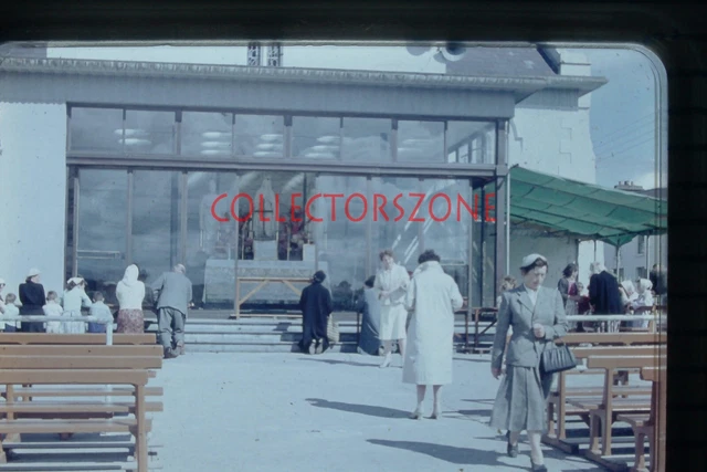 35mm Slide 1960 Donkeys Dingle People Knock Ireland Agfa Colour