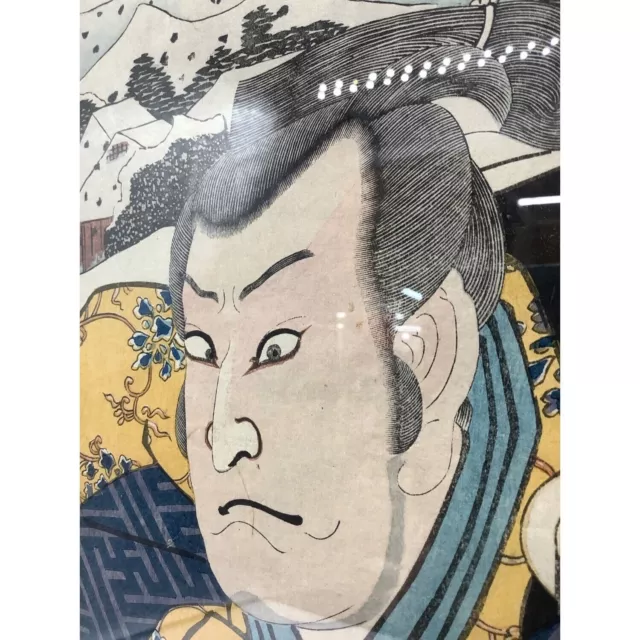 Kunisada Japanese Woodblock Print Utagawa Toyokuni III Chushingura Ukiyo-E