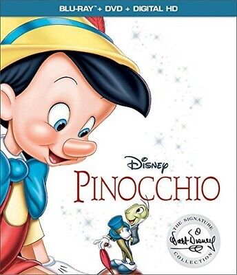 Pinocchio Blu-ray + DVD Walt Disney Animated With Bonus Extras
