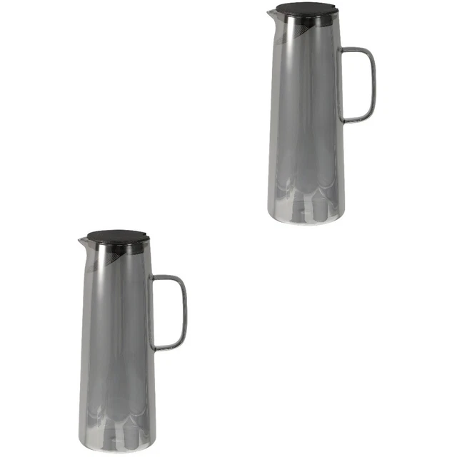 2 jarras de vidrio de té helado para bebidas transparentes jarra de vidrio para agua de hotel restaurante hogar