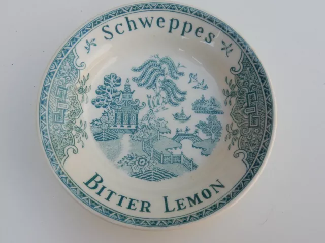 schweppes   ceramic dish? advertsing  early 1900s  vgc   brewerania 12 cm