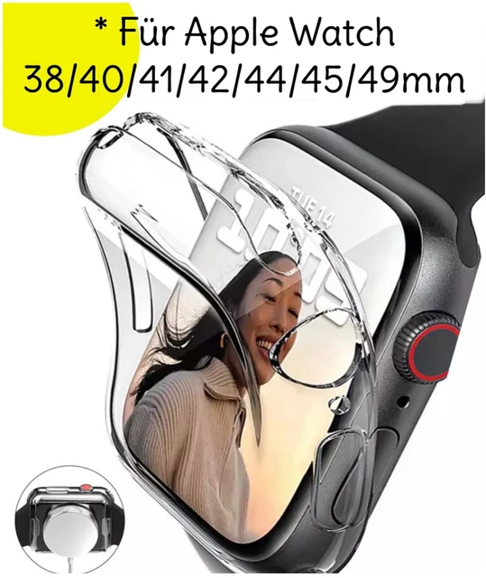 Apple Watch Schutzhülle Serie 2 3 4 5 6 7 8 Ultra Silikon Hülle ✅ Displayschutz