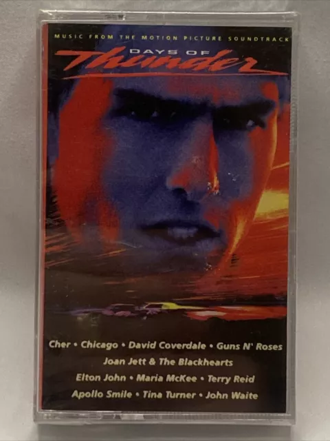 DAYS OF THUNDER Motion Picture Soundtrack CASSETTE TAPE Cher TINA TURNER    0729
