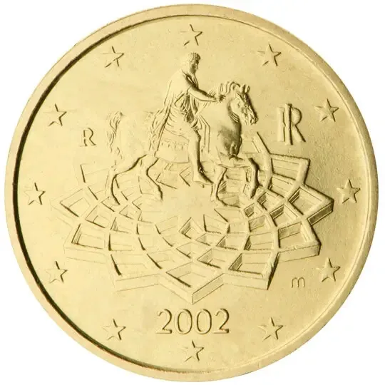 Euro ITALIE 2002 : 50 cent UNC (de starterkit)