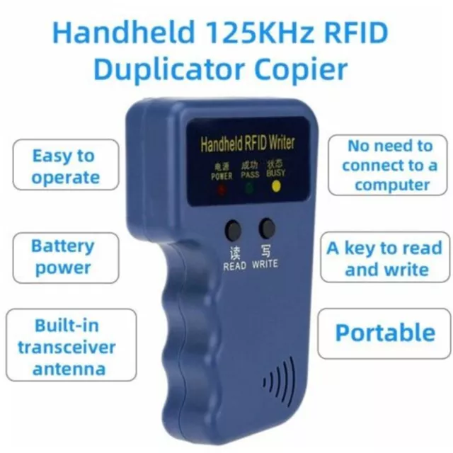 Duplicateur RFID Lecteur de copieur clé écrivain Cloner Carte d'identité