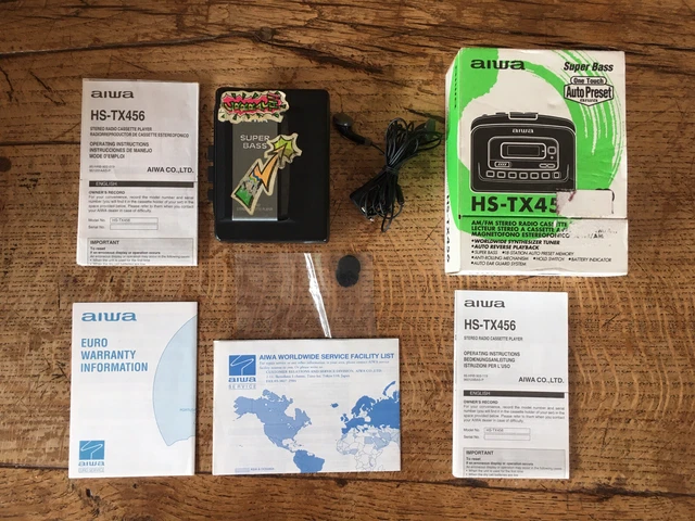 Walkman Aiwa HS-PS130 - Baladeur Cassette Portable - Neuf Sous Blister Scellé