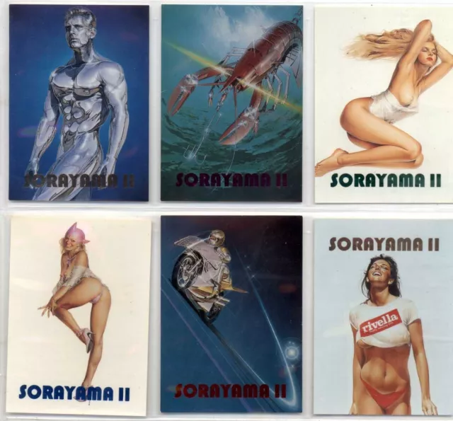 Sorayama series 2 - Complete 6 card subset [Comic Images 1993]