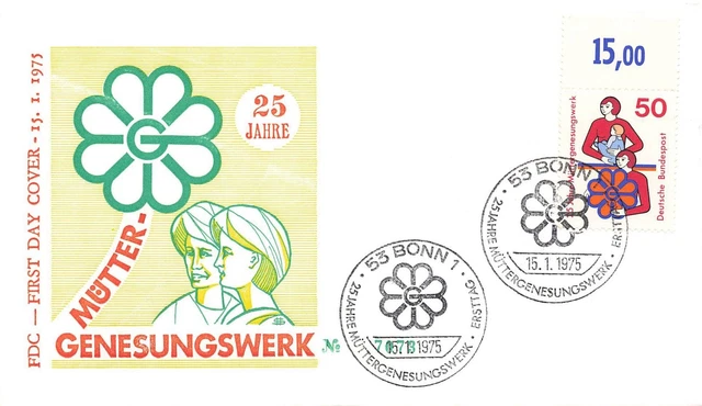 BRD Ersttagsbrief, FDC, MiNr. 831,25 Jahre Müttergenesungswerk