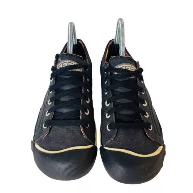 Keen Coronado Canvas Sneakers Shoes Womens Size 8 Black Vegan Black Vulconized 3