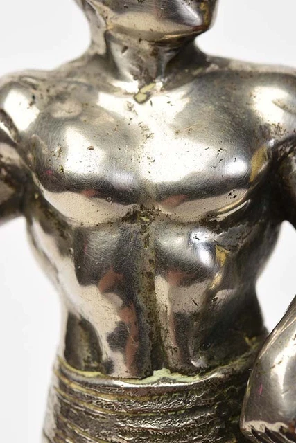 20th Century, Burmese Bronze Standing Bodybuilder 5