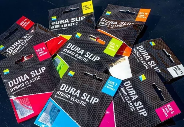 Preston Dura Slip Hybrid Elastic NEW Match Fishing Fishing Elastic *Full Range*