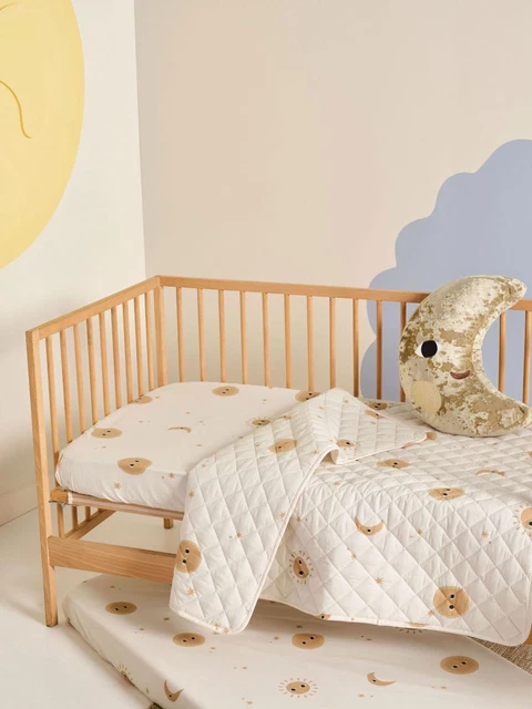 Linen House Kids Happy Cosmos Cot Coverlet