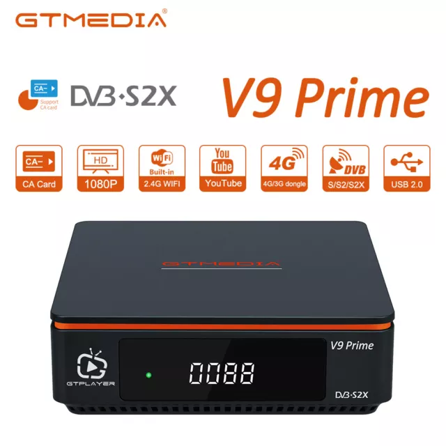 GTMEDIA DVB-S2/S2X TV SAT Satelliten Receiver HDTV Digital Decoder HDMI YouTube