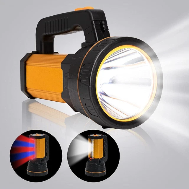 Maythank superhelle wiederaufladbare LED-Taschenlampe mit Laterne, große Kapazität lang