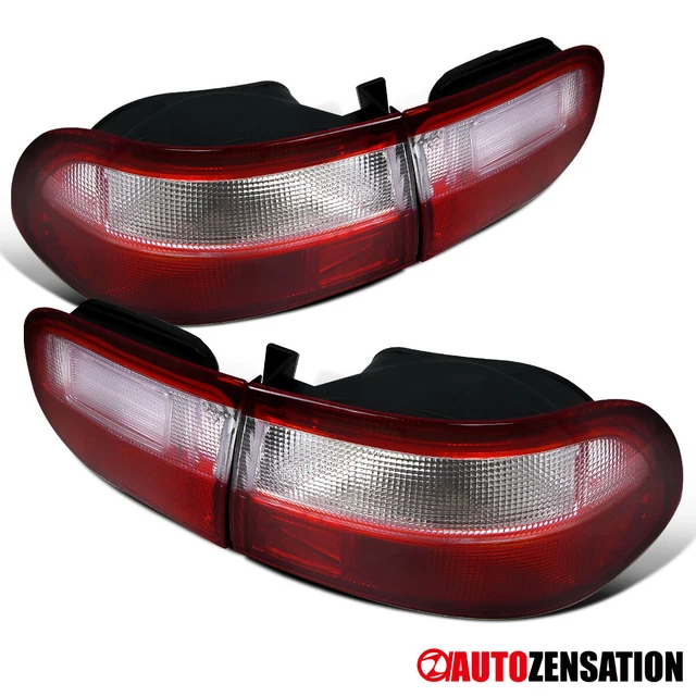 Fit 92 93 94 95 Honda Civic Coupe Sedan Red Tail Lights Brake Lamps Left+Right