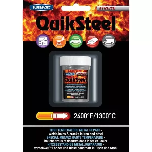 Quiksteel Extreme Temperature Steel Epoxy Putty - 3oz Pack