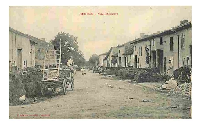 54 - Serres - Vue int�rieure - Anim�e - Charrette - Paysans - Carte Neuve - CPA