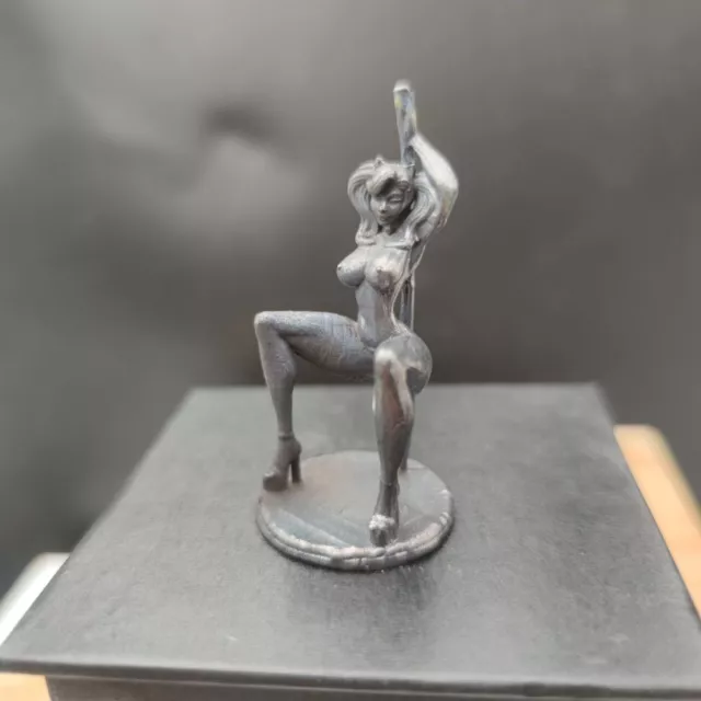 Chinese Antique Bronze Bronze Statue Hand-carved Nude Girl Body Art Ornament