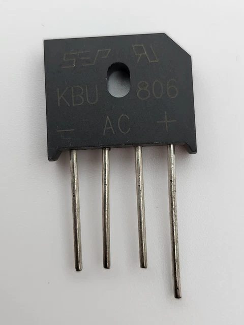 Pont de Diode Redresseur KBU806 - 8A / 600V, Bridge Rectifier Diode