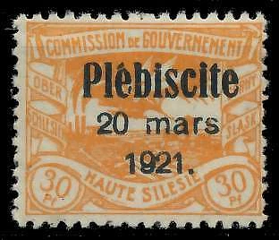 OBERSCHLESIEN Nr 34 postfrisch gepr. X4B0C3E