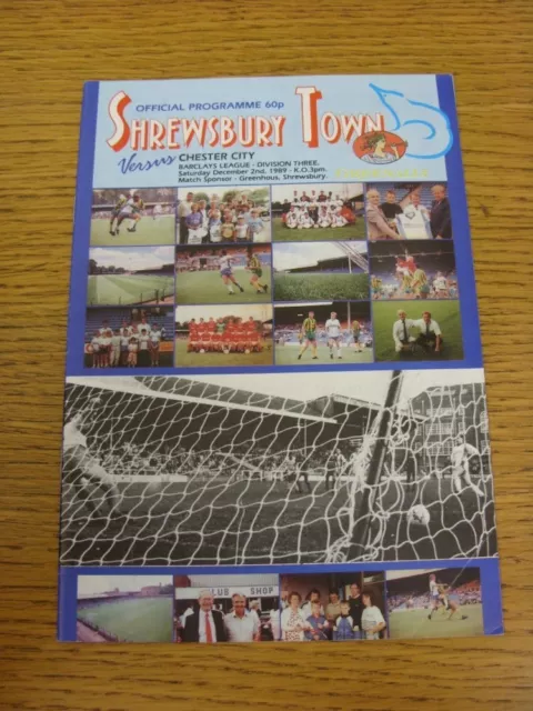 02/12/1989 Shrewsbury Town v Chester City  (No Major Faults Noted)
