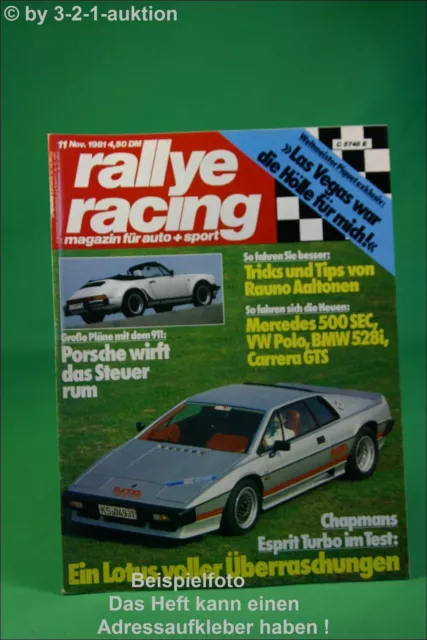 Rallye Racing 11/81 Lotus Esprit Turbo Senator 4x4