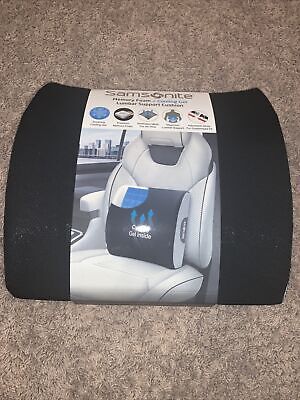 Samsonite Memory Foam Cooling Gel Lumbar Support Seat Cushion