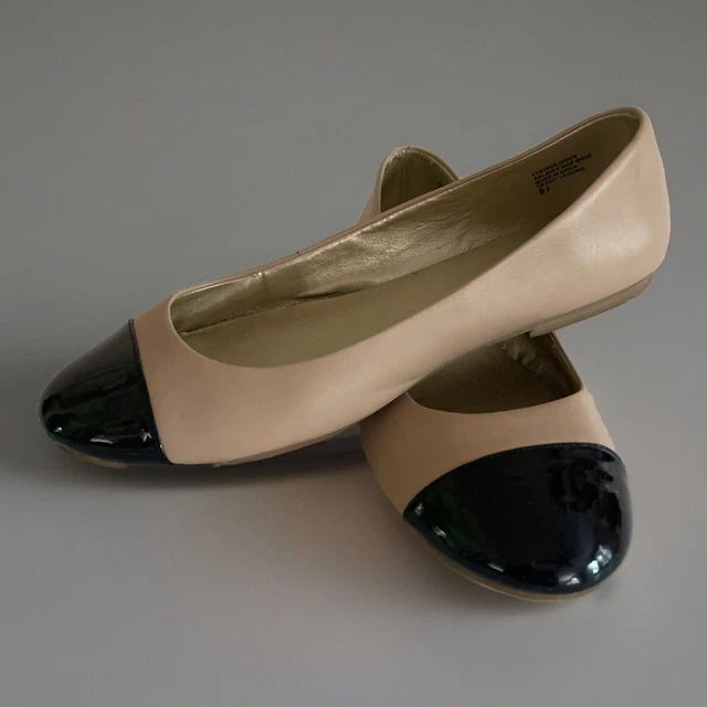 Ballerines Seychelles Femme - Noir Beige Merlot - Taille US 6.5 - Occasion Très Bon état