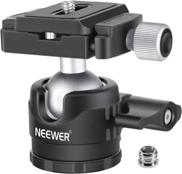 NEEWER 28Mm Low Profile Tripod Ball Head 360° Panoramic Rotating with 1/4" Ar...