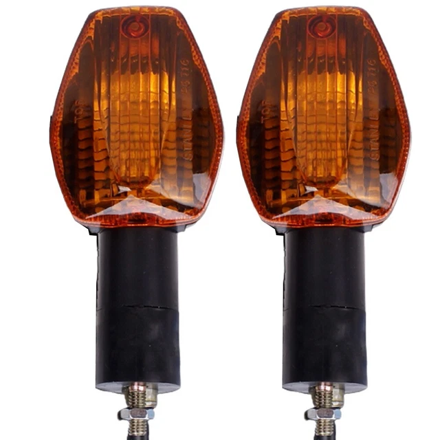 Riloer Moto Che Scorre Ambra LED Forcella Segnale di Girata Luce di Striscia Della Lampada Bar compatibile con Harley Davidson Blinker