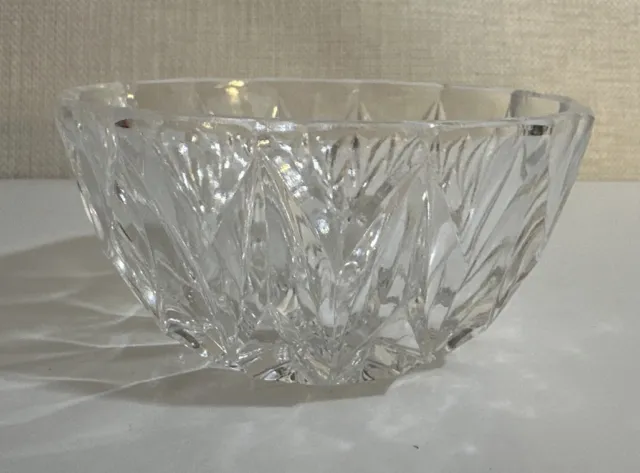Small Cut Glass Vintage Bowl Dish 3.5”
