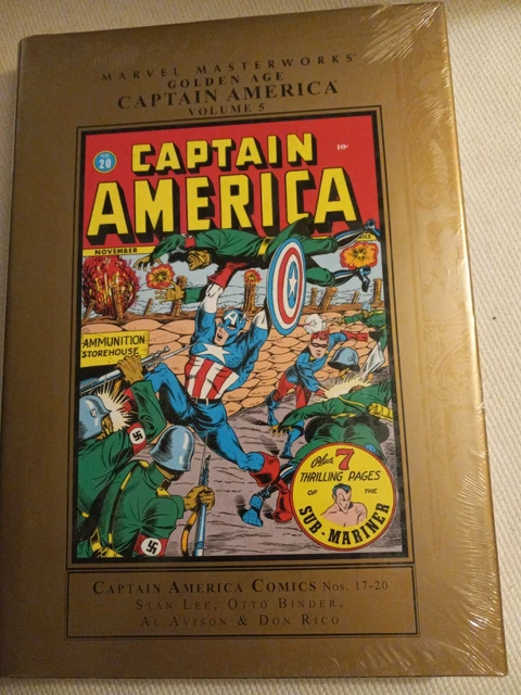MARVEL MASTERWORKS GOLDEN AGE CAPTAIN AMERICA VOL 5 HARD COVER SEALED new HC