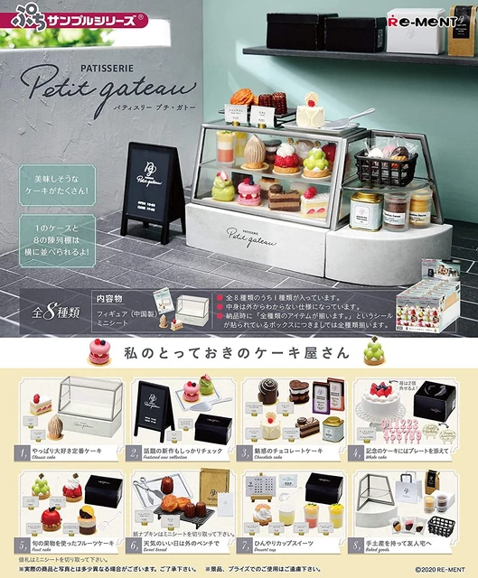 Re-ment Miniature Patisserie Petit Gateau Tea set Dessert rement Full set of 8