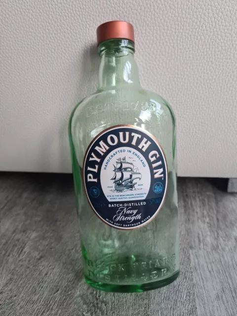 EMPTY Plymouth Navy Strength Gin  bottle 70 cl Crafts/Upcycling