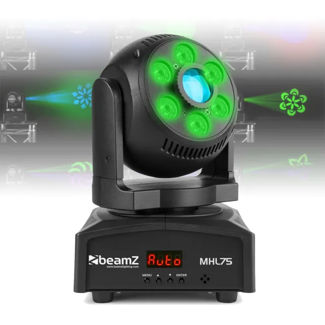 BeamZ MHL75 Hybrid DJ Moving Head Light, Spot and Wash Effects Stage Lighting