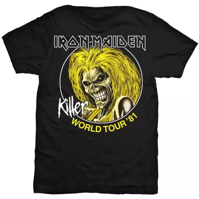 Iron Maiden 'Killers World Tour 81' (Noir) T-Shirt