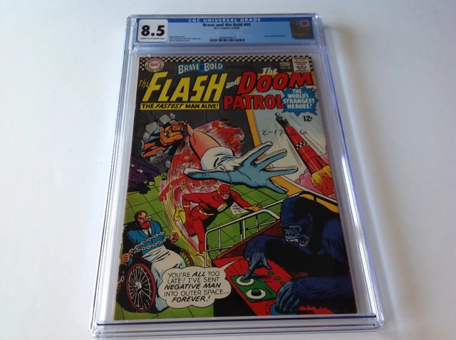 Brave And The Bold 65 Cgc 8.5 Flash Doom Patrol Dc Comics