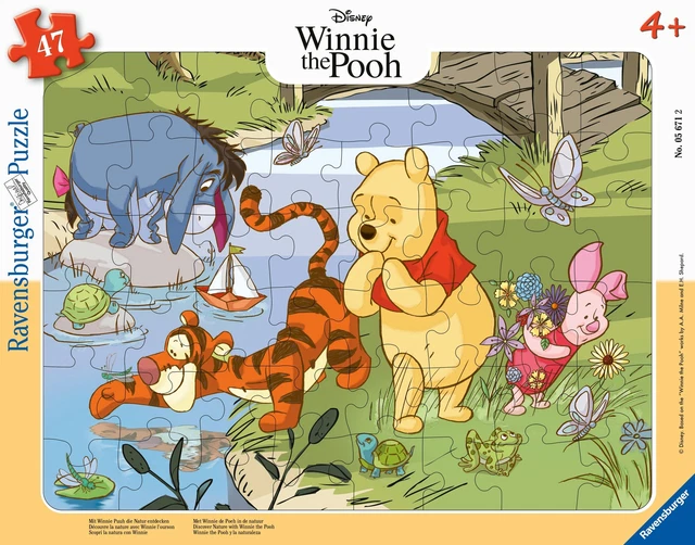 Ravensburger Kinderpuzzle 05671 - Mit Winnie Puuh die Natur entdecken - 47...