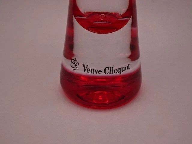 Plateau De Service Veuve Clicquot En Verre Orange - Plat Apéritif Et Champagne