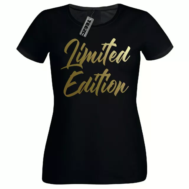 Limited Edition Tshirt, Ladies Fitted Tshirt,Gold Slogan T Shirt, Mothers Day