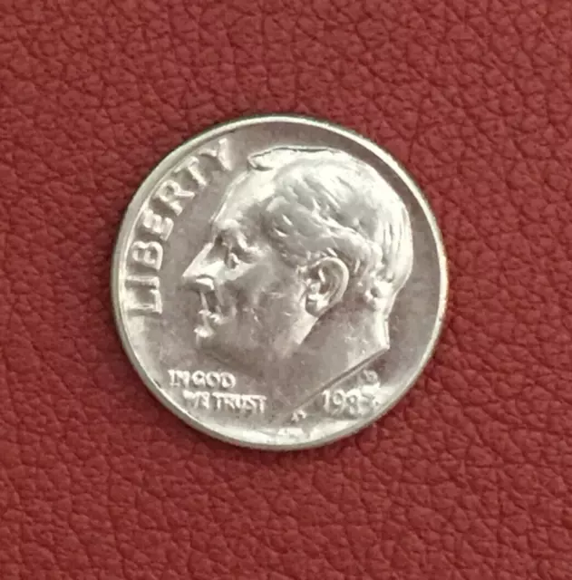 1983 D  Roosevelt Dime - Actual coin - Free shipping.