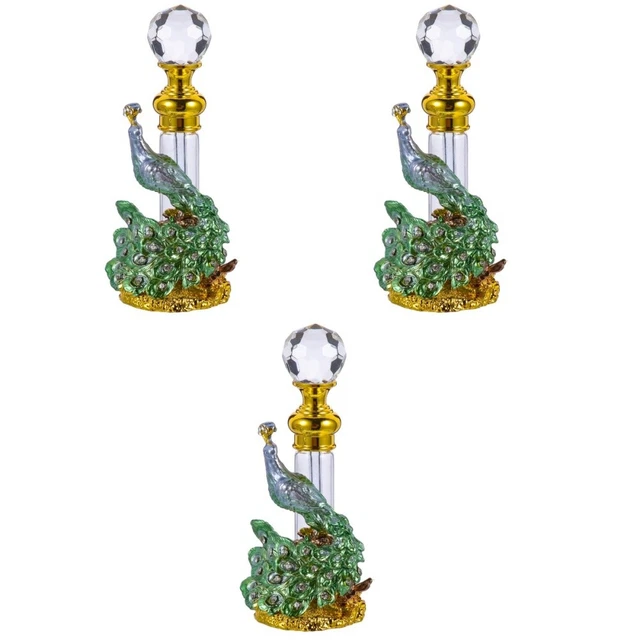 Paquete de 3 botellas de perfume botella de aceite esencial escritorio embotellado viaje