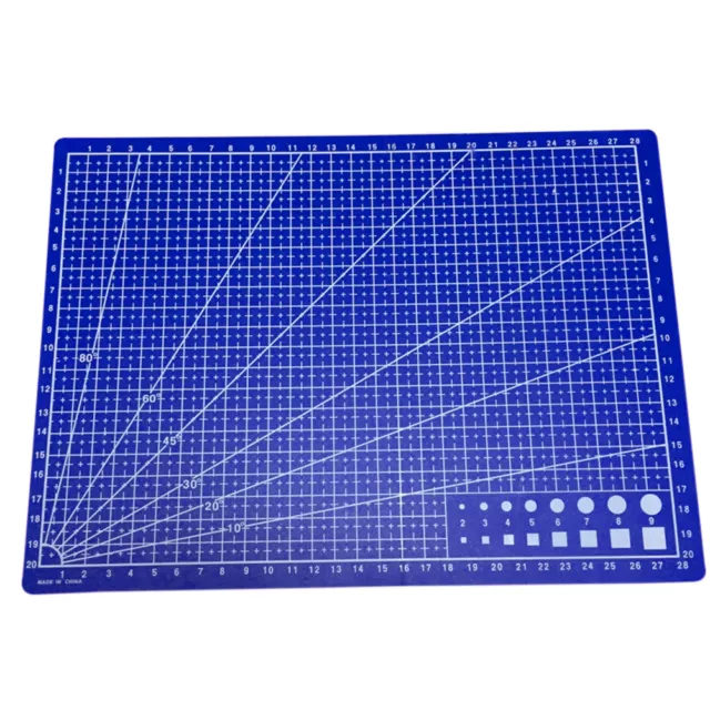 Best Cutting Craft Mat Printed Line Grid Scale Plate Knife Leather Paper Board 2