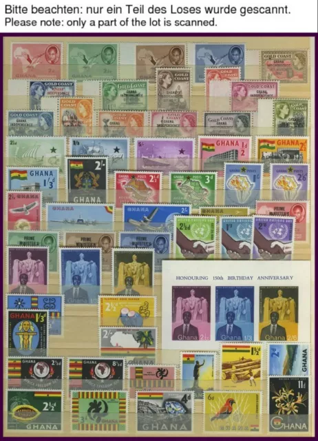 GHANA **, *, 1957-80, *e, probably almost complete Slg. in the plug-in book, many Bl.s and