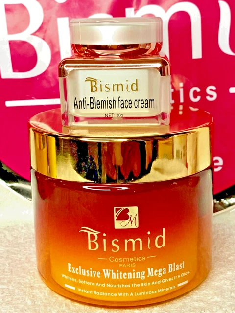 Crème Duo Blanchissante BISMID Ultra Nourrissante - Anti-imperfections, à L'acide Kojique Et Arbutine, 280g, Neuf