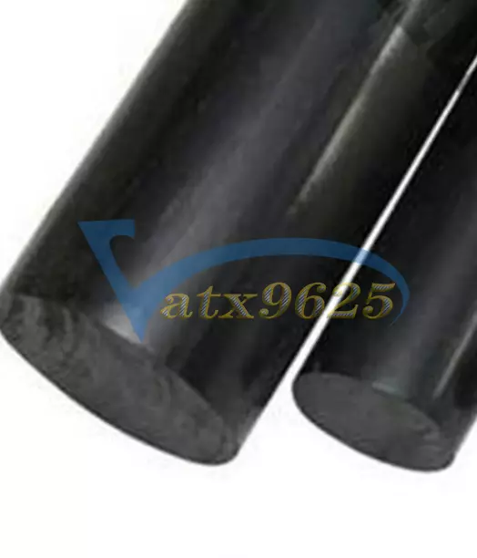 1PC NEW PA Plastic Round Rod Stick Nylon Polyamide 25mm x 250mm Black