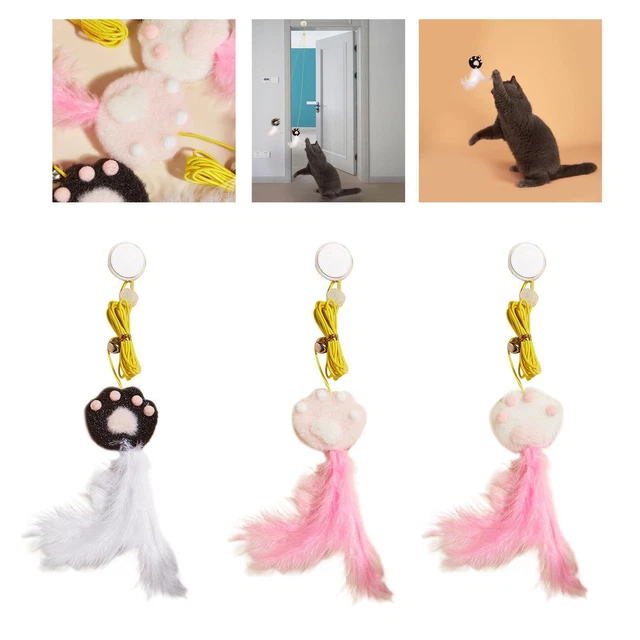 Jouet de  suspendu jouet teaser de chat avec exercice de ventouse jouet de chat