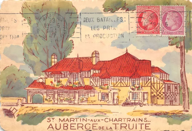 14-Saint Martin Aux Chartrains-Auberge De La Truite-N 614-A/0249