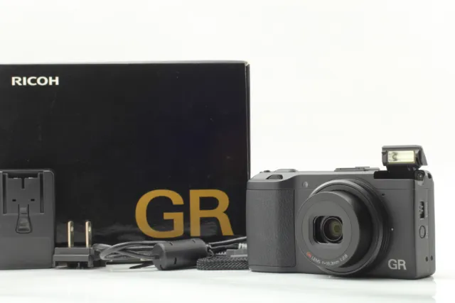 SH: 397 [MINT in Box ]  RICOH GR 16.2 MP Digital Compact Camera BlackFrom JAPAN
