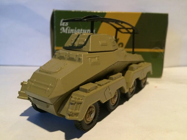 Miniature Solido 1:50 - Blindé Bussing Nag SdKfz 232 Allemand WW2, Gris, Neuf